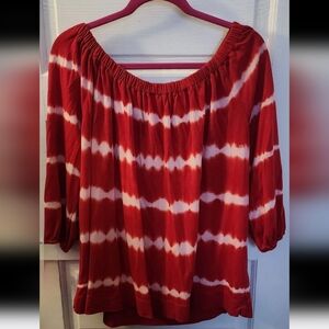 Chaps Plus Size Off the Shoulder Top